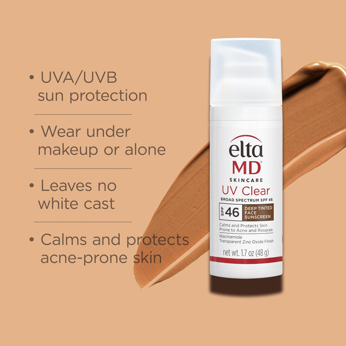 UV Clear Broad Spectrum SPF 46 Deep Tinted